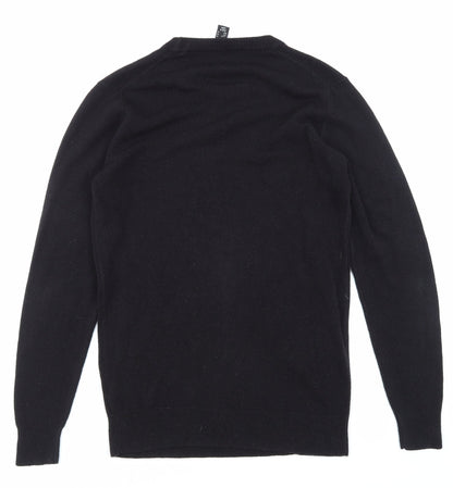 Back view of Cedarwood State women’s black jumper, size XS