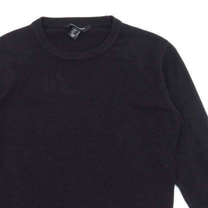 Close-up detail of Cedarwood State women’s black jumper, size XS