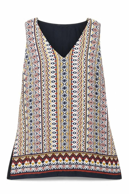 F&F Womens Black Argyle/Diamond  Basic Blouse Size 10