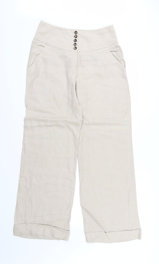Wallis Womens Brown   Trousers  Size 12 L31 in