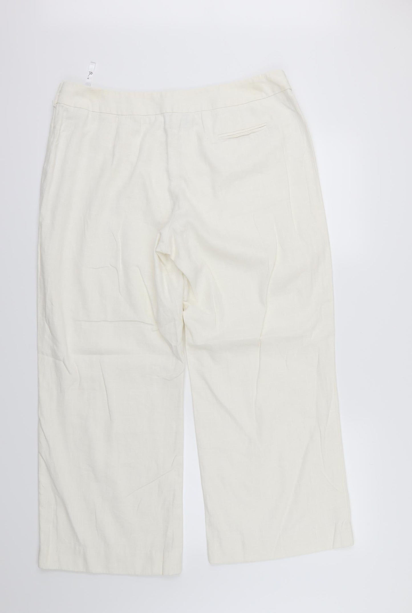 BHS Womens White   Trousers  Size 16 L27 in