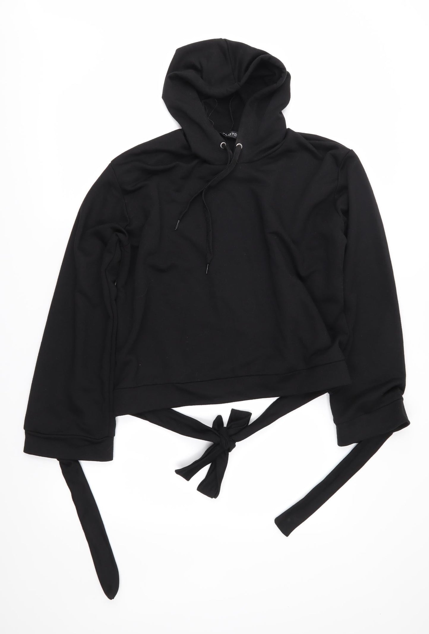 Look of the Day Womens Black   Pullover Hoodie Size 14