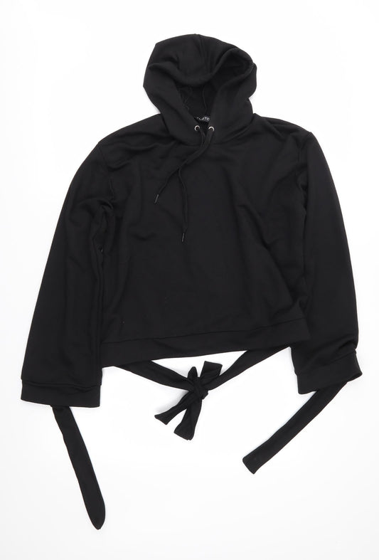 Look of the Day Womens Black   Pullover Hoodie Size 14