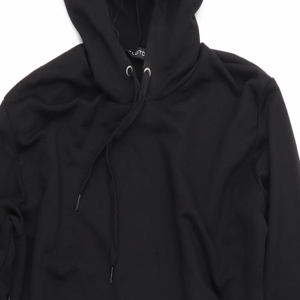Look of the Day Womens Black   Pullover Hoodie Size 14