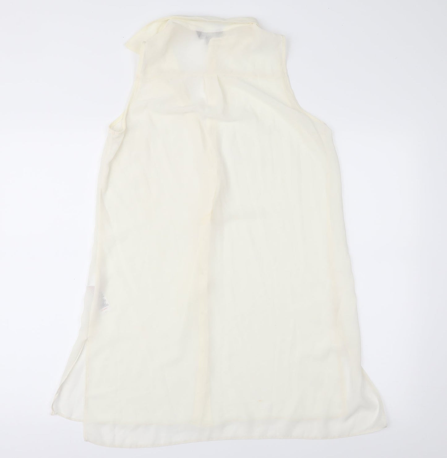 New Look Womens Ivory  Chiffon Basic Blouse Size 10