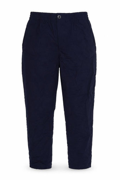 Front view of Divided women’s blue trousers, size UK 12, 27-inch leg
