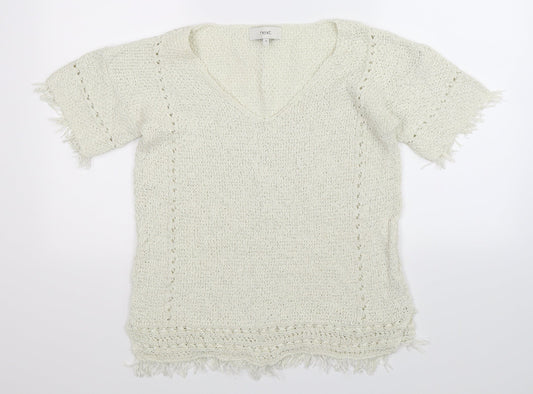 NEXT Womens Ivory  Knit Pullover Jumper Size 10