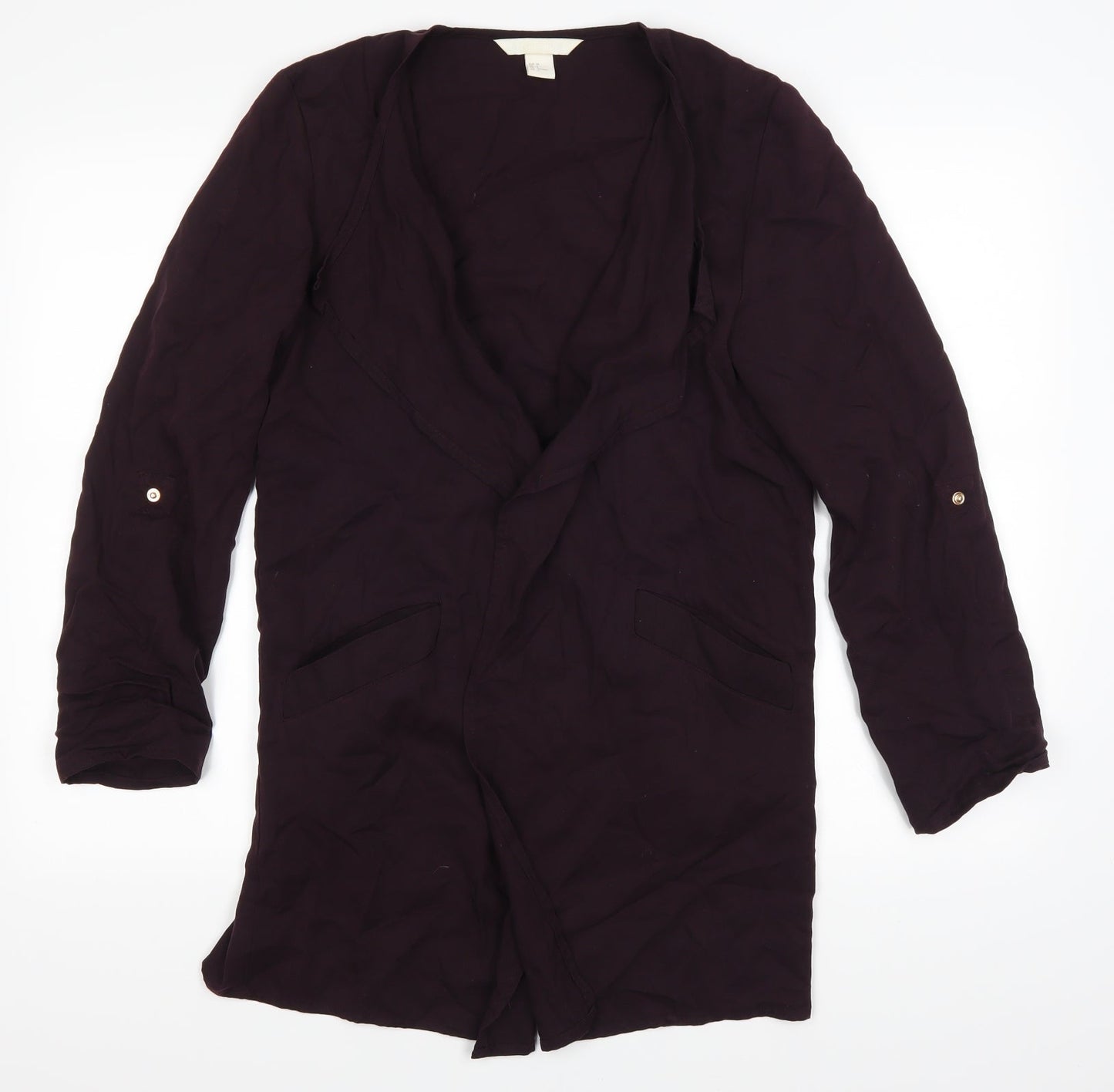 H&M Womens Purple   Jacket Coat Size 34