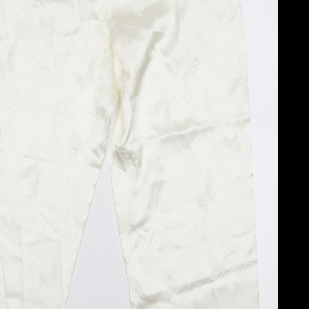 Preworn Womens Ivory   Jogger Trousers Size 25 in L27 in