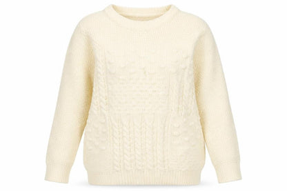 Front view of Damart women’s ivory jumper, size UK 14