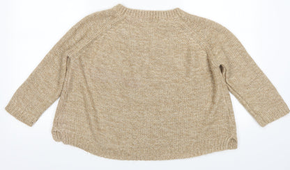 Back view of George women’s brown jumper, size UK 12