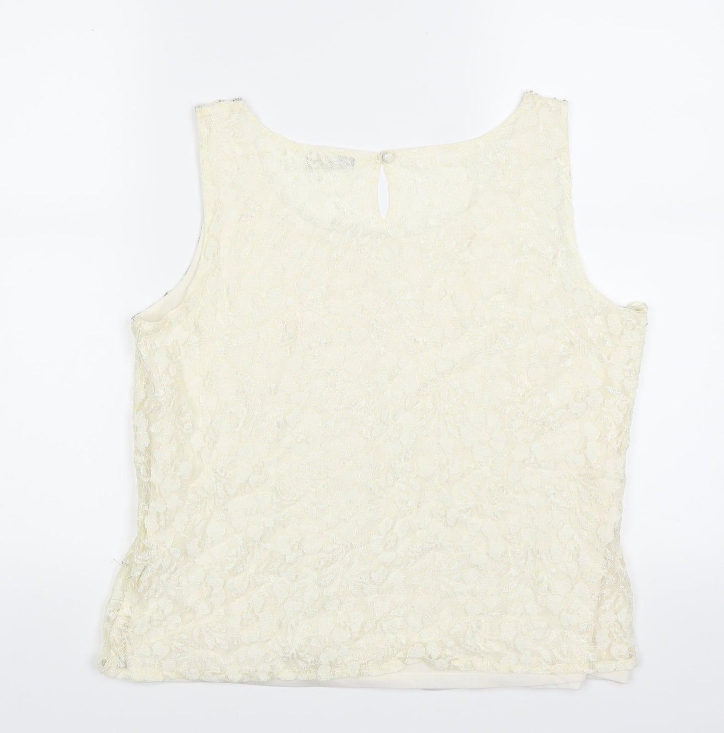 M&Co Womens Ivory   Basic Blouse Size 12