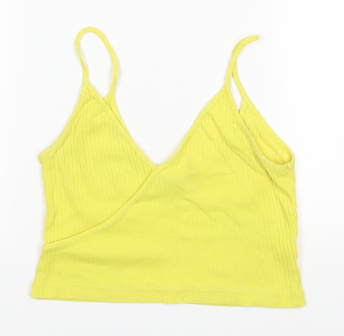 Topshop Womens Yellow   Basic Tank Size 8