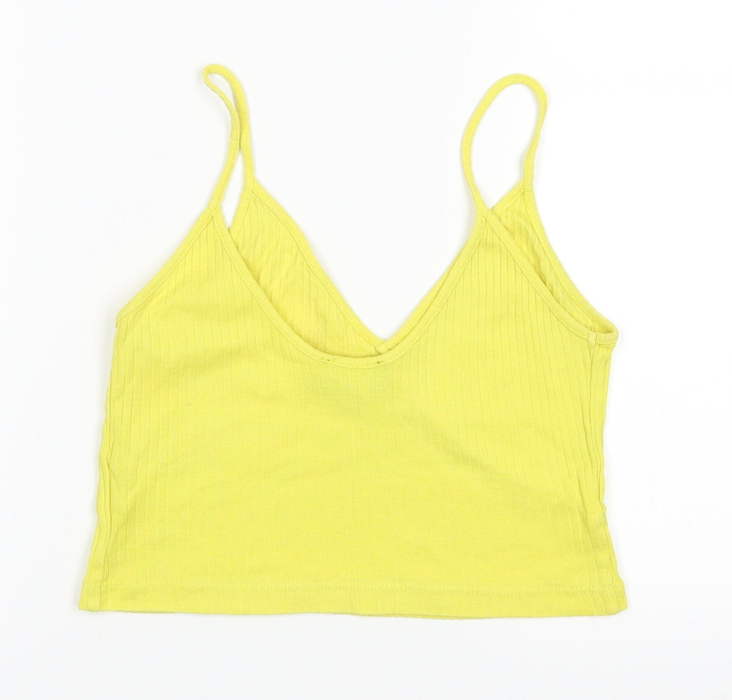 Topshop Womens Yellow   Basic Tank Size 8