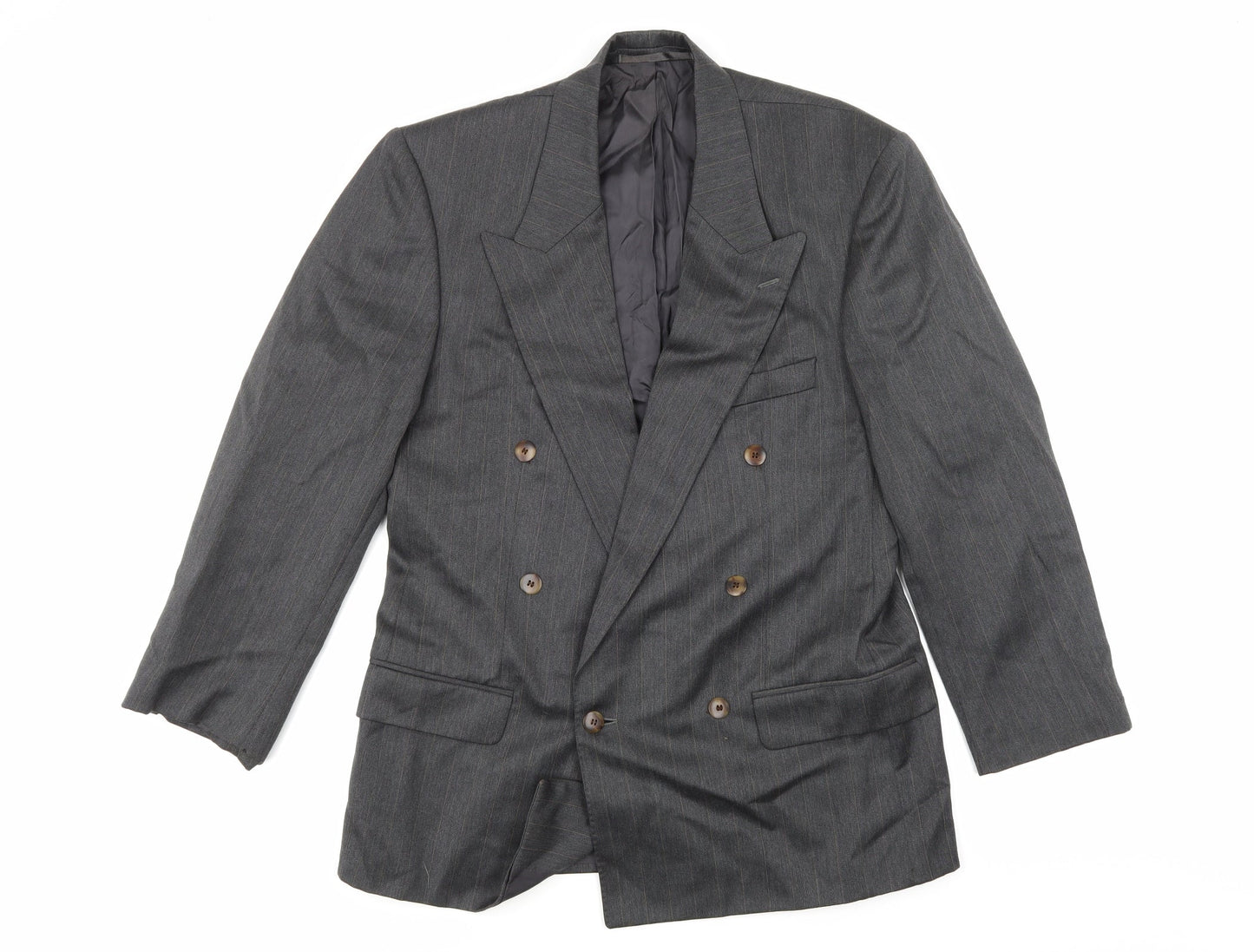 Principles Mens Grey Striped  Jacket Suit Jacket
