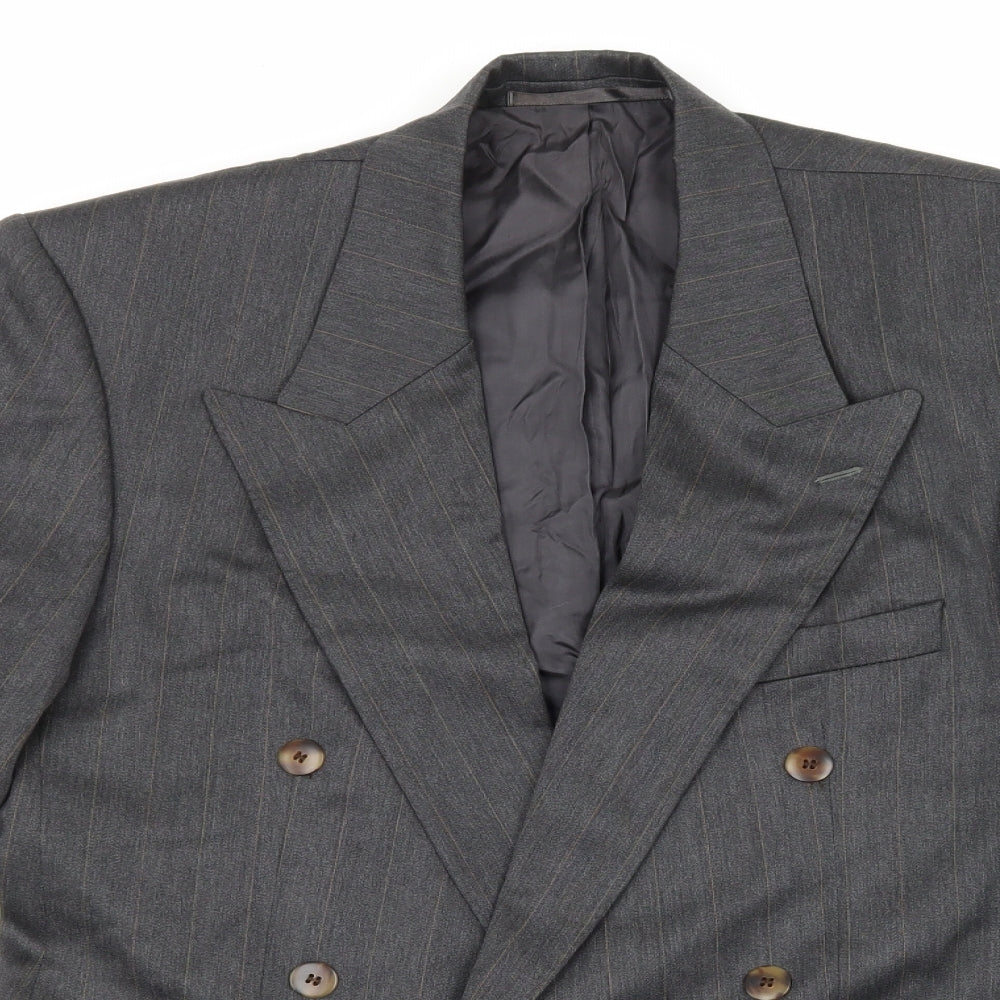 Principles Mens Grey Striped  Jacket Suit Jacket