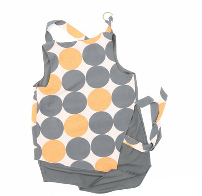 Back view of ext women’s multicoloured polka dot basic blouse, size UK 8