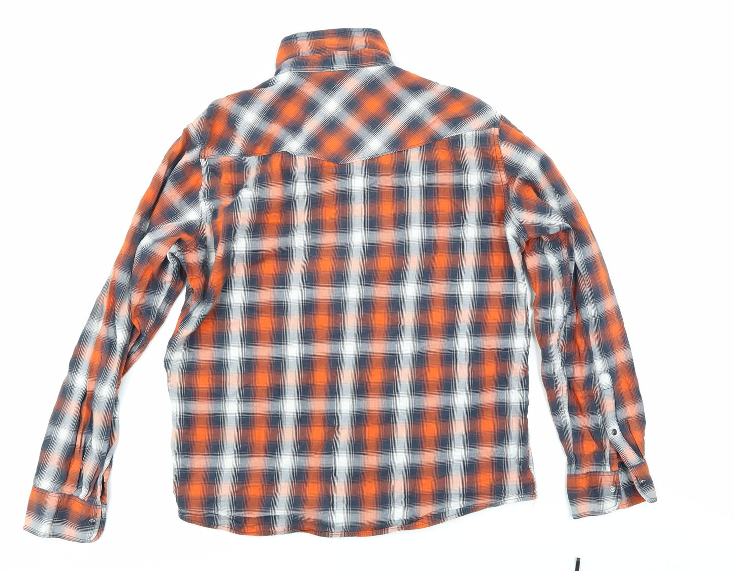 Logg Mens Multicoloured Check   Button-Up Size L