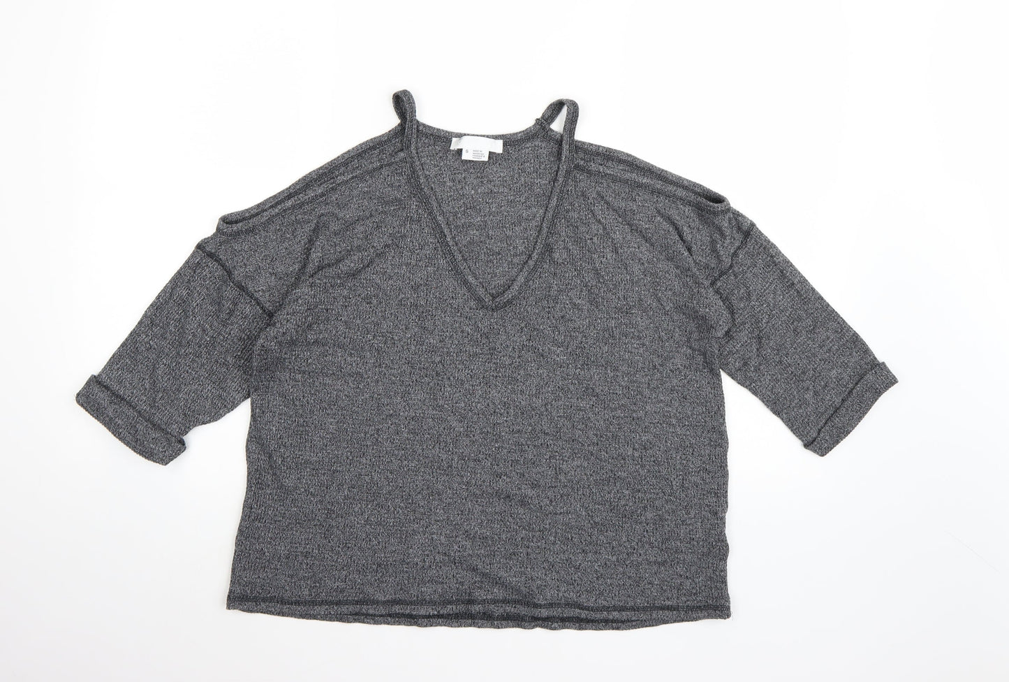 Cooperative Womens Grey  Knit Pullover Jumper Size S