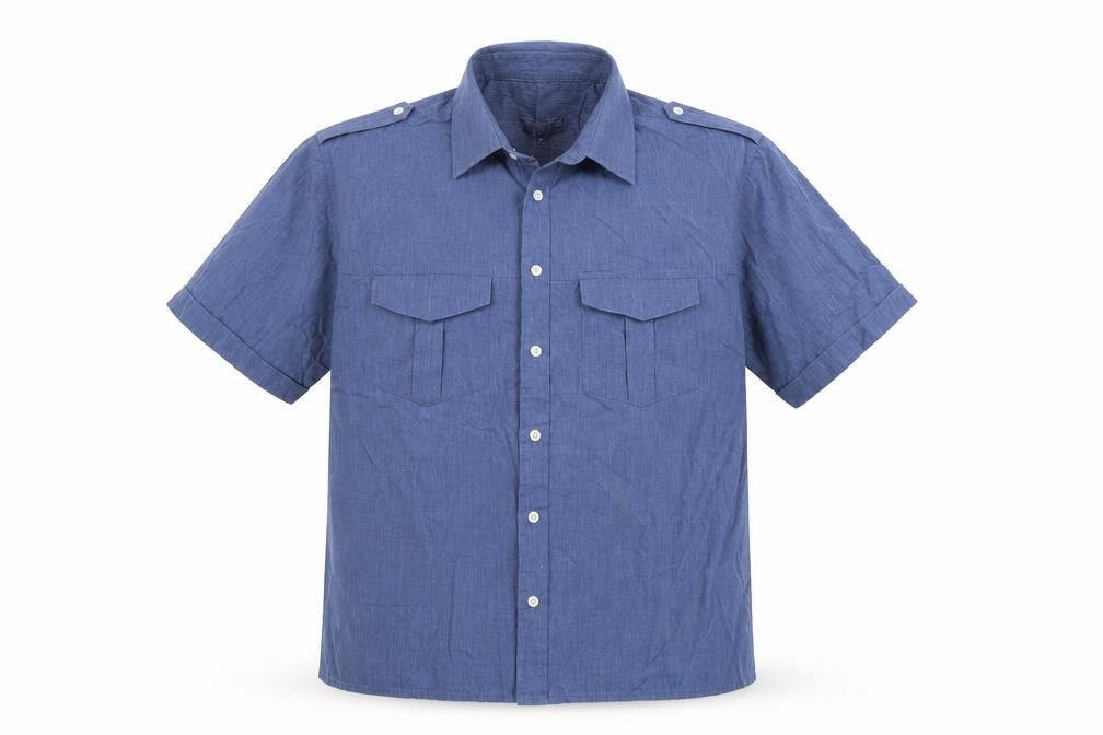 Easy Mens Blue    Button-Up Size L