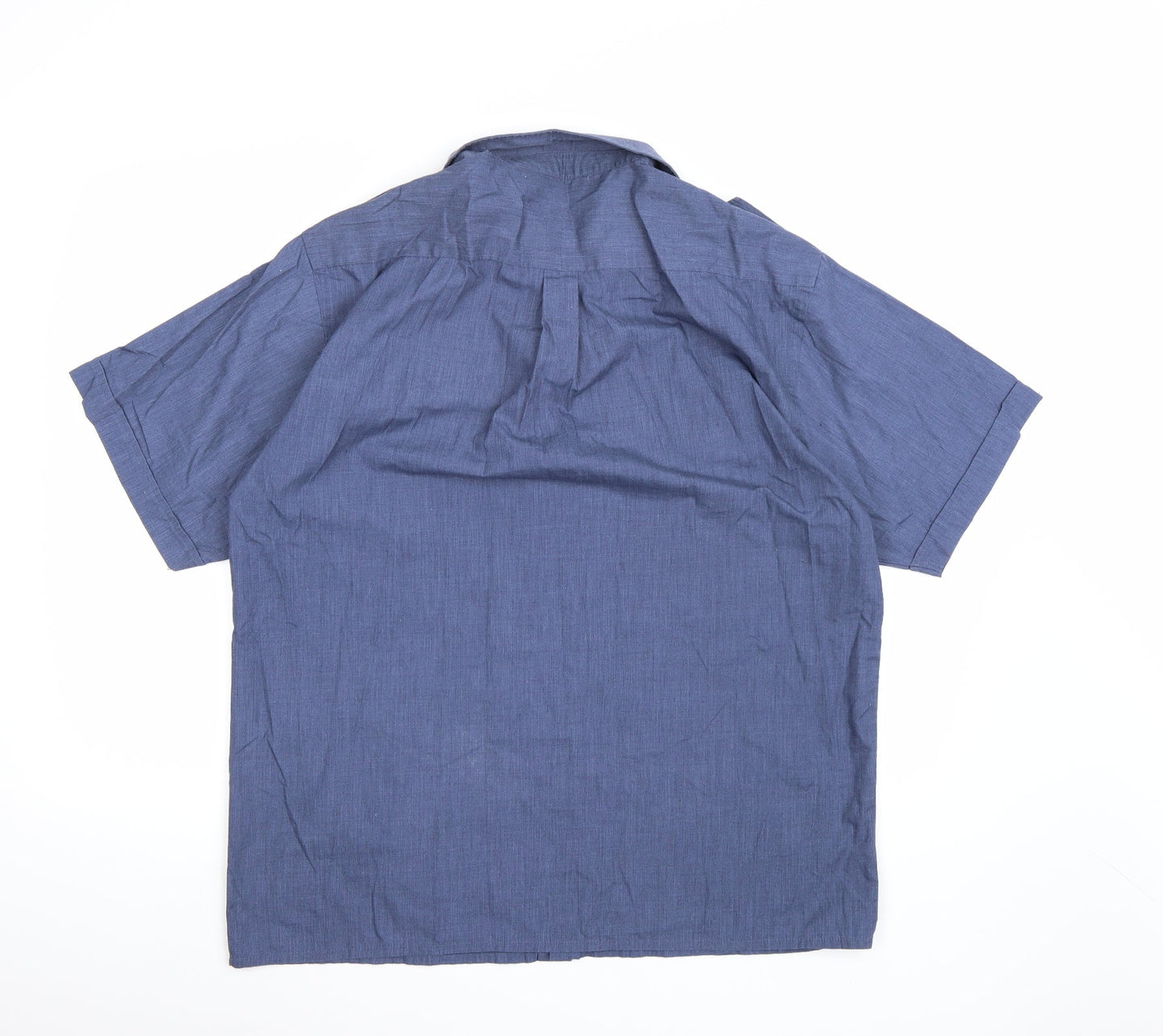 Easy Mens Blue    Button-Up Size L