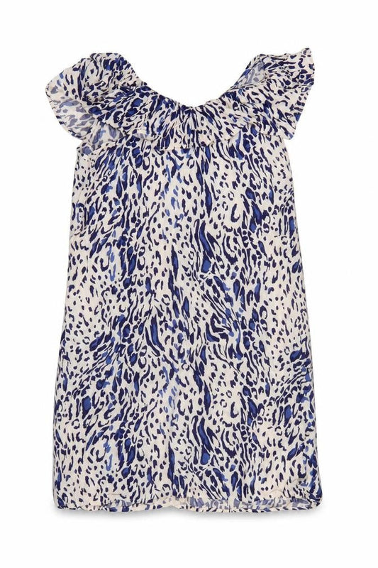 Dorothy Perkins Womens White Animal Print  A-Line  Size 10