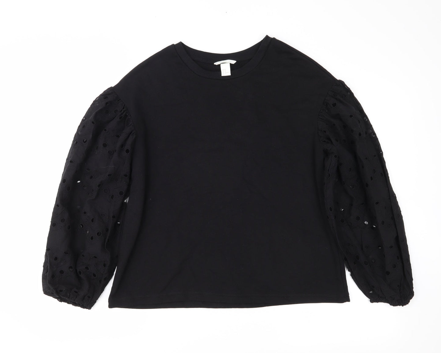 H&M Womens Black   Pullover Jumper Size M