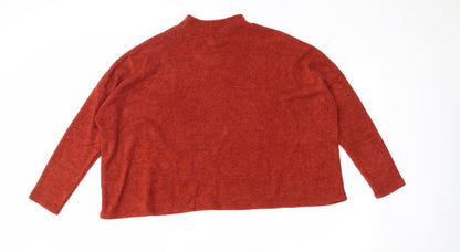 Back view of H&M women’s orange jumper, size S