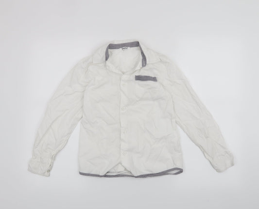 3pommes Boys White   Basic Button-Up Size 10 Years