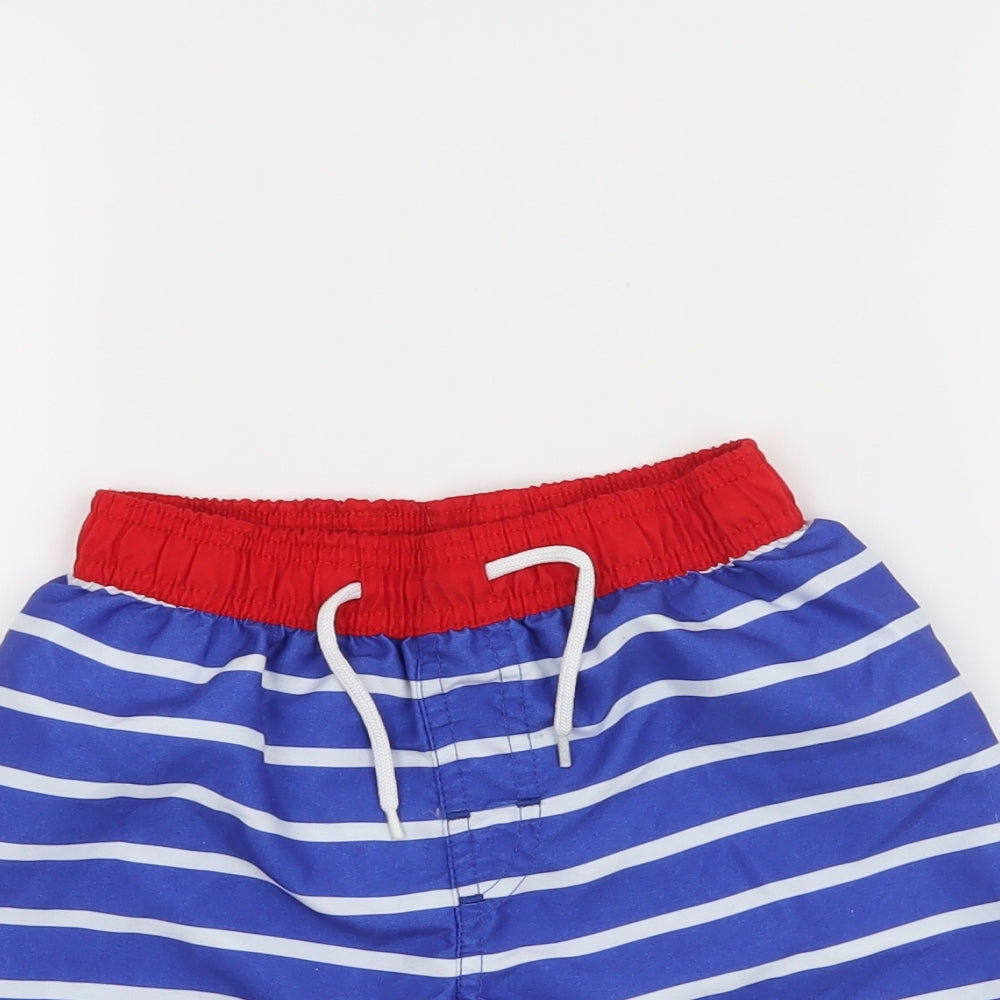 barnaby Boys Blue Striped  Sweat Shorts Size 5-6 Years