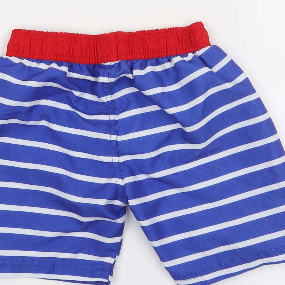 barnaby Boys Blue Striped  Sweat Shorts Size 5-6 Years