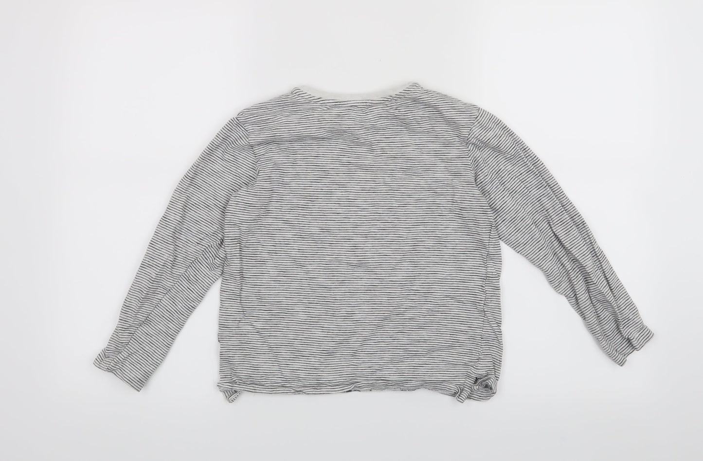 George Boys White Striped  Basic T-Shirt Size 8-9 Years