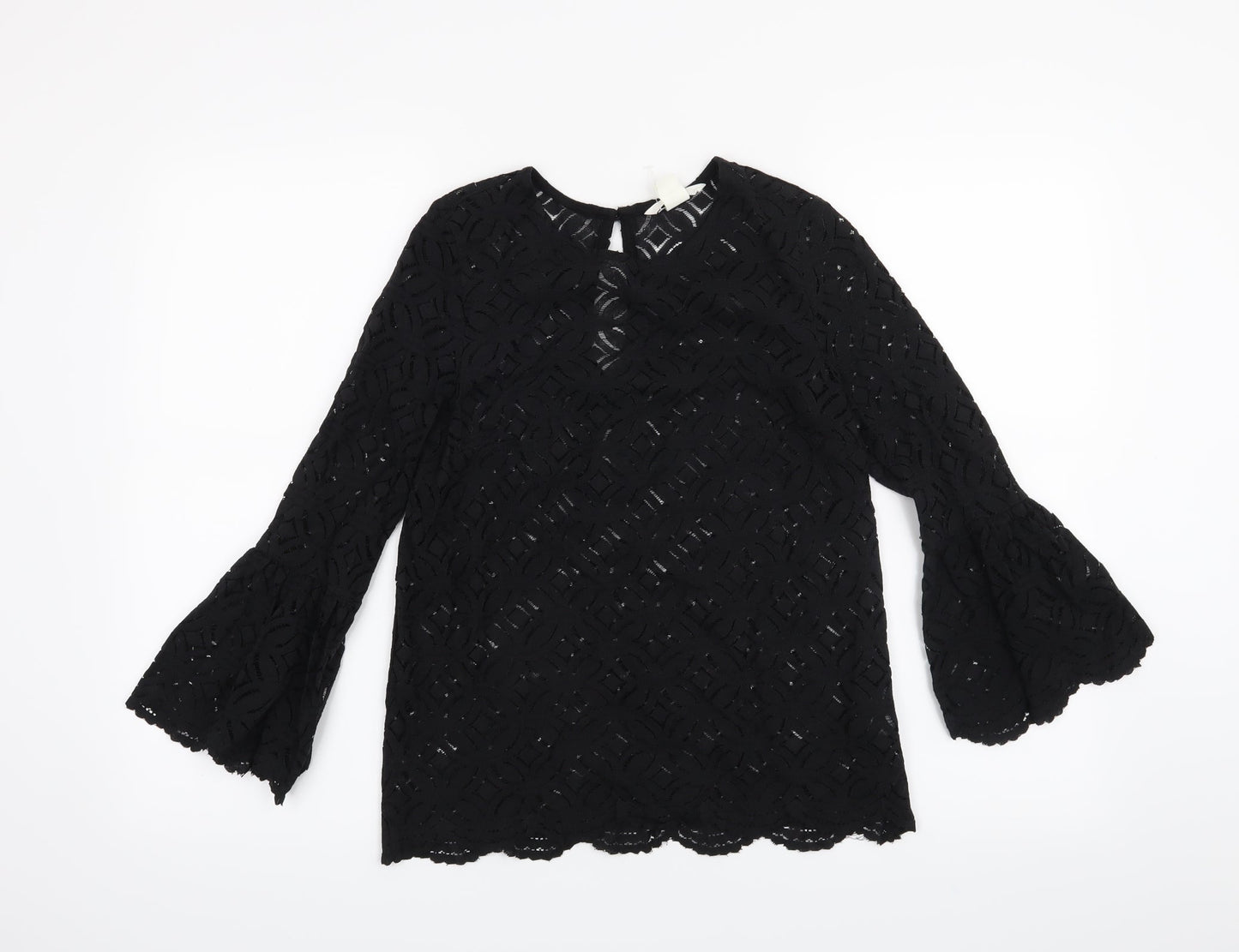 H&M Womens Black   Basic Blouse Size XS