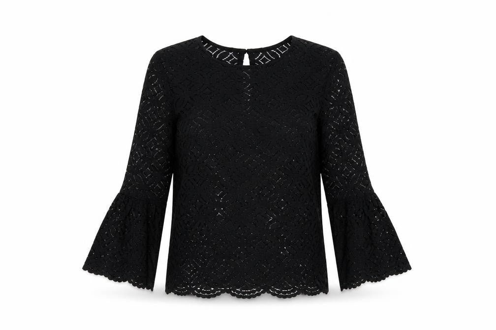 H&M Womens Black   Basic Blouse Size XS