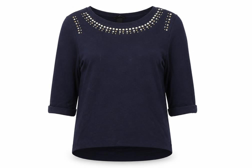H&M Womens Blue   Pullover Sweatshirt Size L