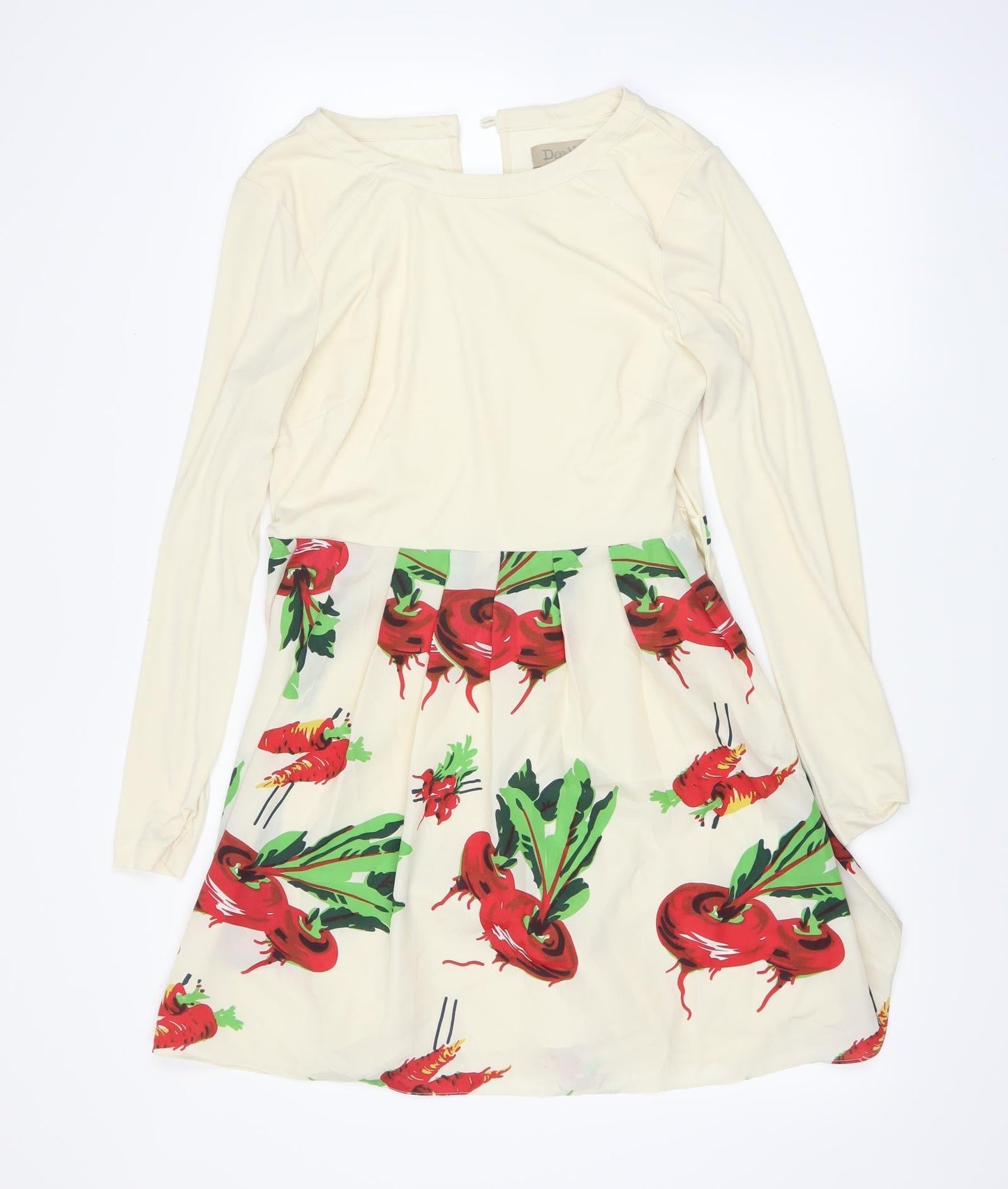 DEEV Womens White   Fit & Flare  Size 10