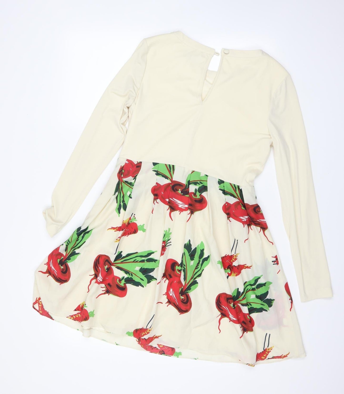 DEEV Womens White   Fit & Flare  Size 10