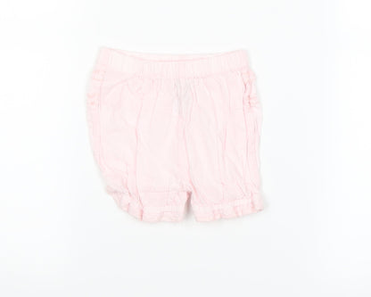 Front view of Next Baby Pink Cropped Trousers, size 3-6, Months