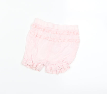 Back view of Next Baby Pink Cropped Trousers, size 3-6, Months