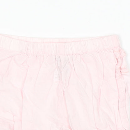 Close-up detail of Next Baby Pink Cropped Trousers, size 3-6, Months