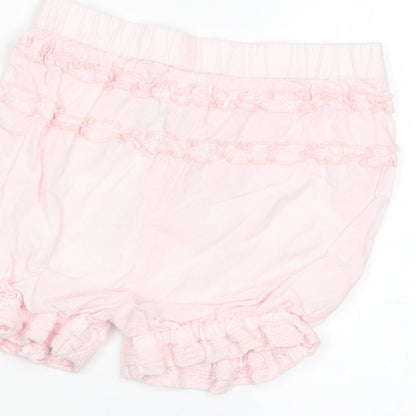 Brand and care label for Next Baby Pink Cropped Trousers, size 3-6, Months