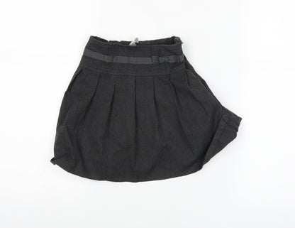 Additional front view of Tu girls’ grey pleated skirt, size 4, years