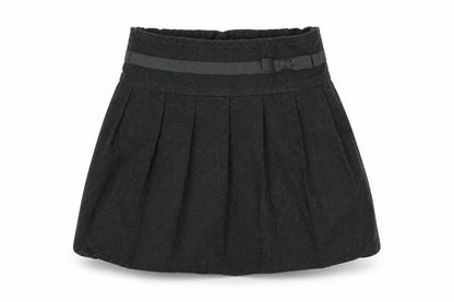 Front view of Tu girls’ grey pleated skirt, size 4, years