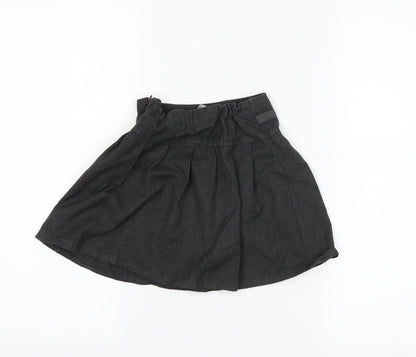 Back view of Tu girls’ grey pleated skirt, size 4, years