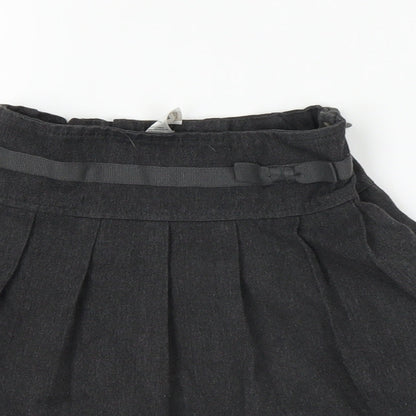 Close-up detail of Tu girls’ grey pleated skirt, size 4, years