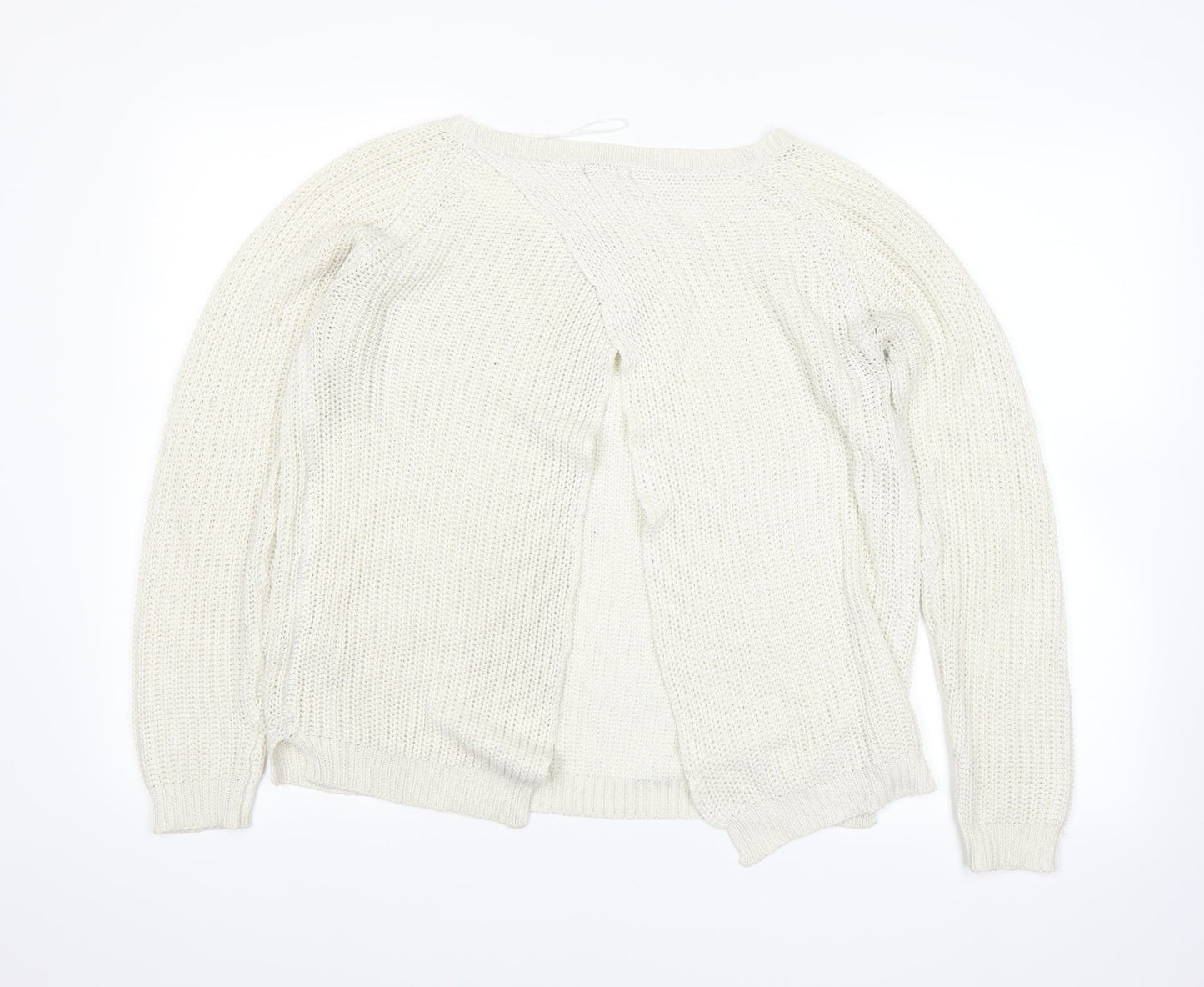 F&F Womens White   Pullover Jumper Size 10