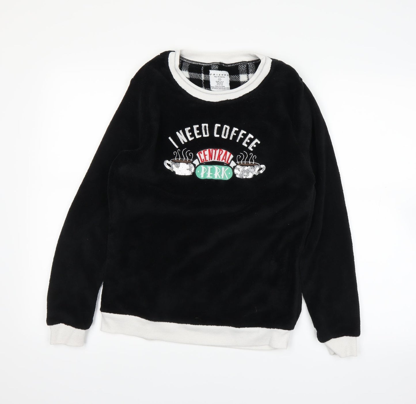 friends Womens Black   Pullover Jumper Size S