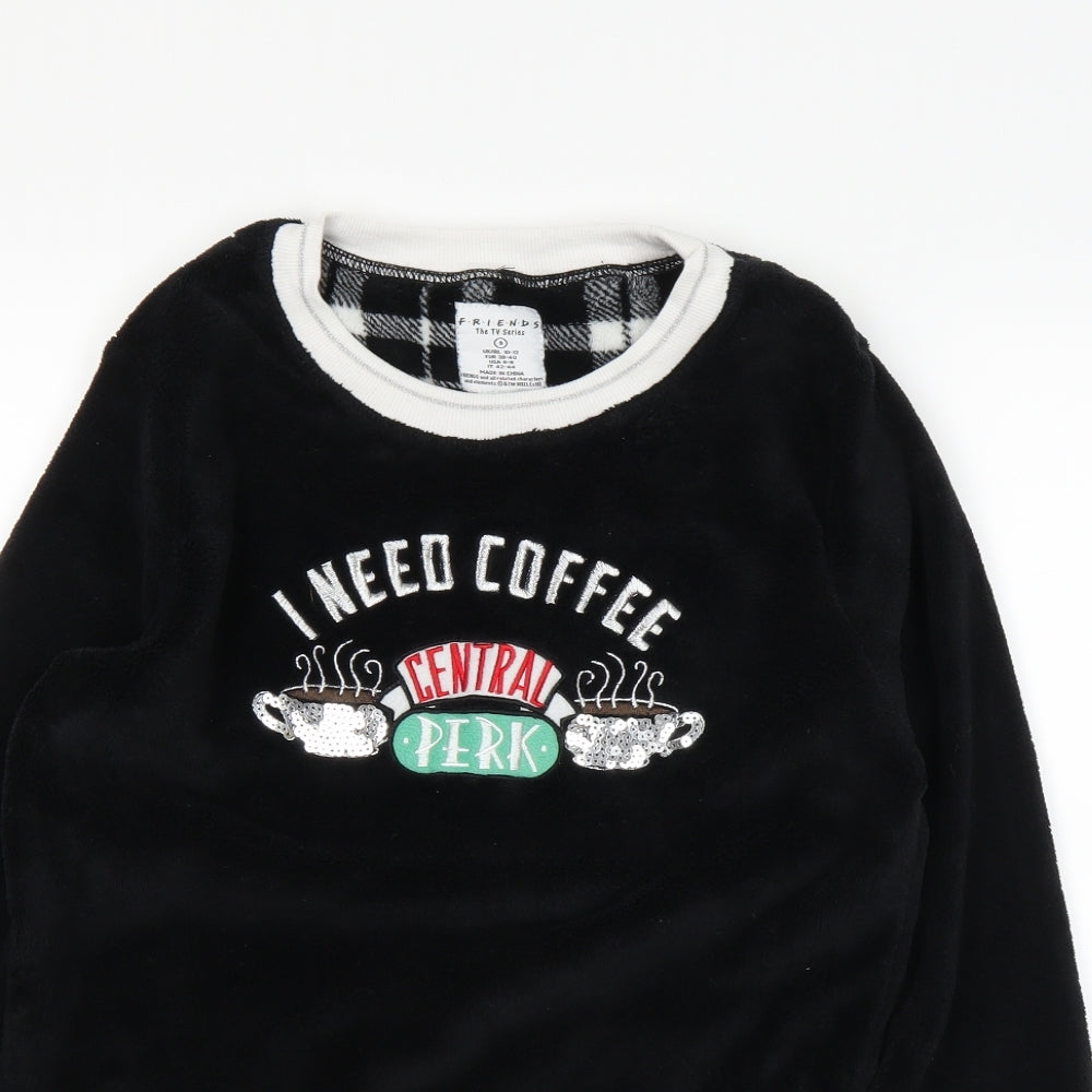 friends Womens Black   Pullover Jumper Size S