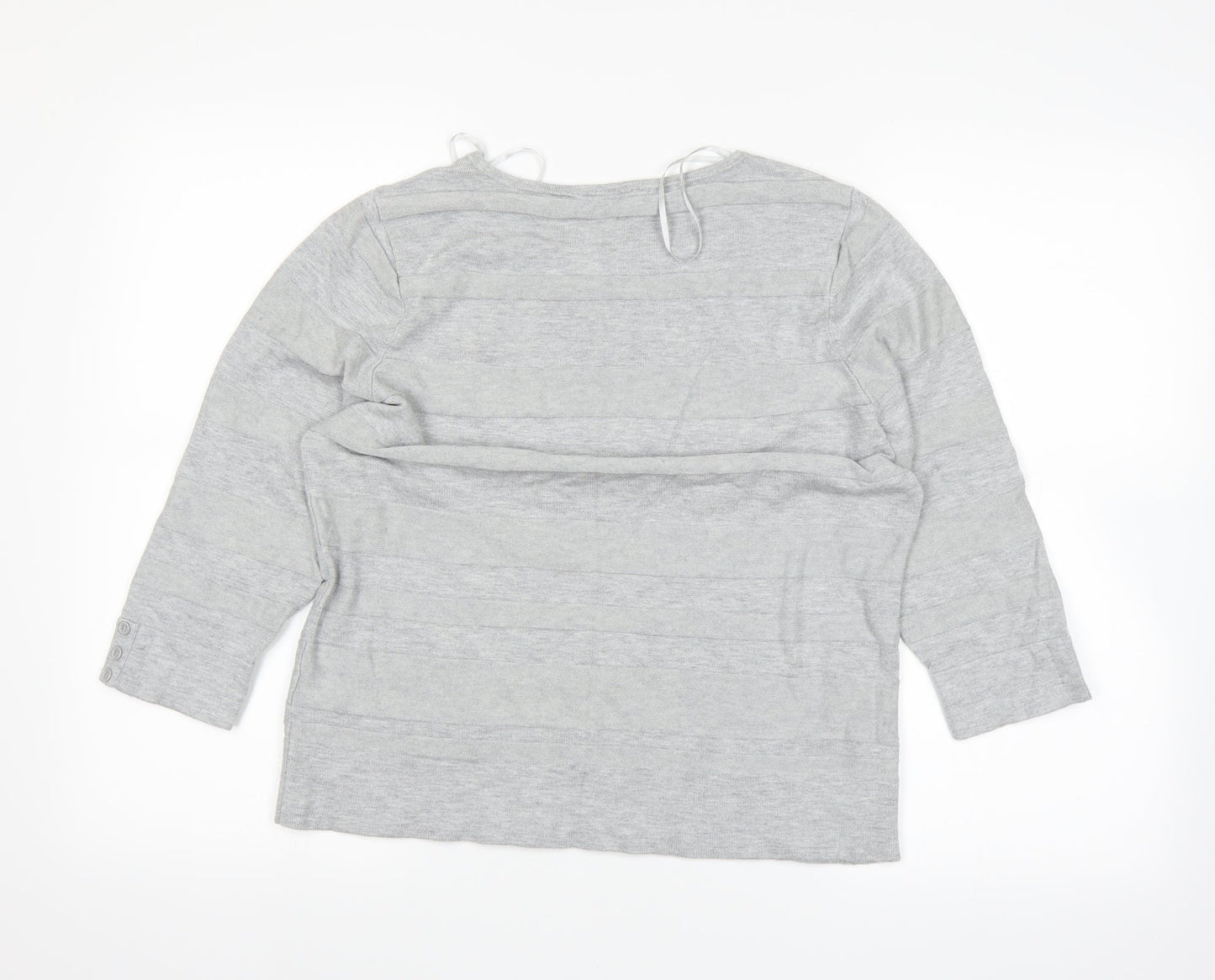 BHS Womens Grey   Basic T-Shirt Size 16