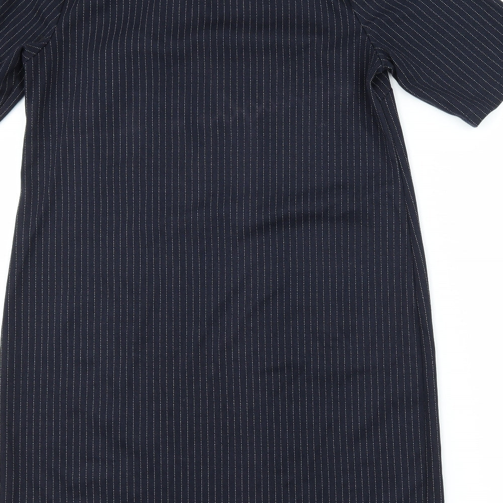 New Look Womens Blue Striped  Shift  Size 10